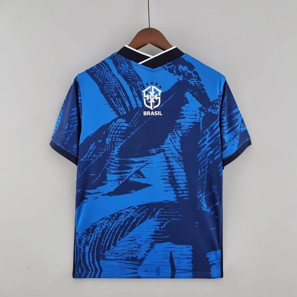 Brazil national 2022 Classic Blue Soccer Jersey image 2
