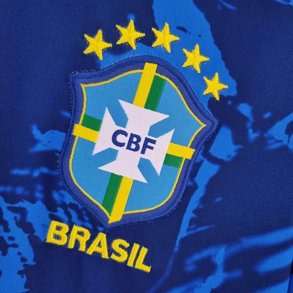 Brazil national 2022 Classic Blue Soccer Jersey image 5