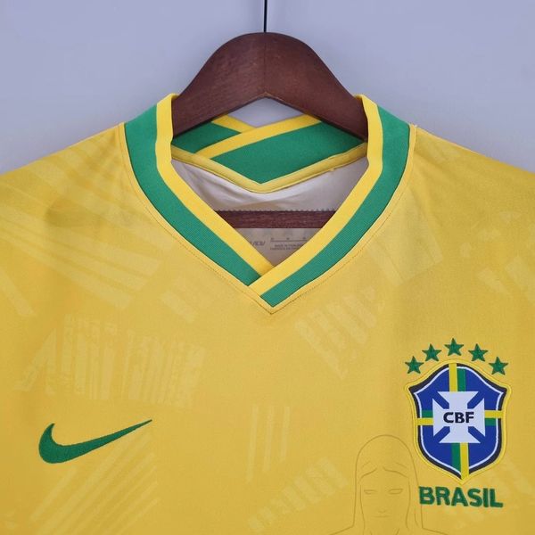 Brazil national 2022 Classic Yellow Soccer Jersey image 3