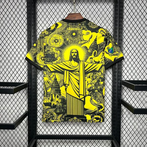 Brazil national 2024-2025 special edition jesus yellow image 2