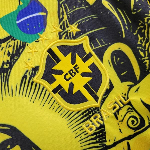 Brazil national 2024-2025 special edition jesus yellow image 6