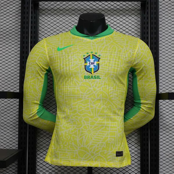 Brazil national 2024 home player Long Sleeve