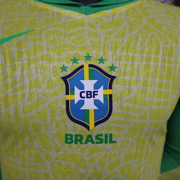 Brazil national 2024 home player Long Sleeve image 4