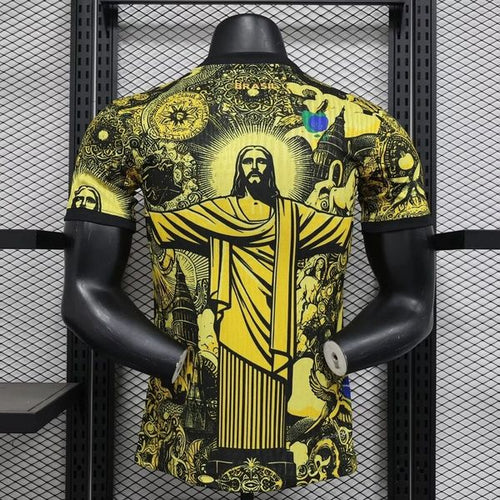 Brazil national 2024 special edition jesus yellow player image 2