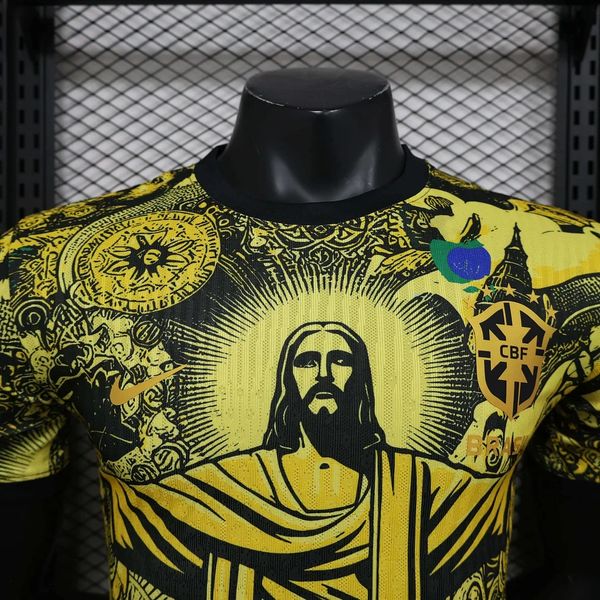 Brazil national 2024 special edition jesus yellow player image 3