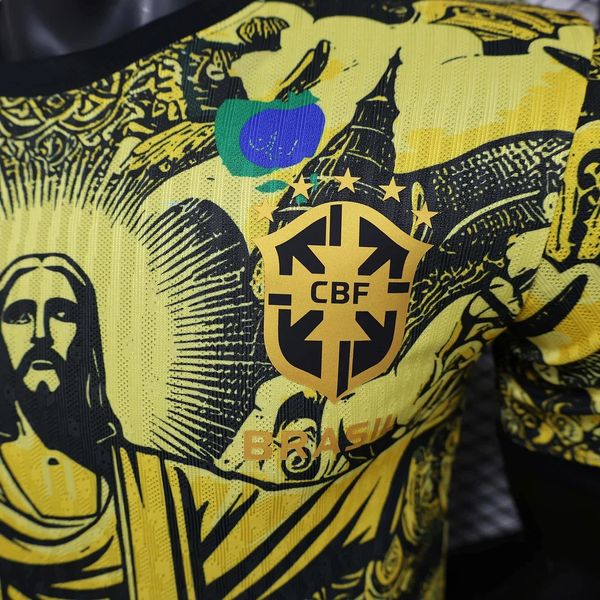 Brazil national 2024 special edition jesus yellow player image 7