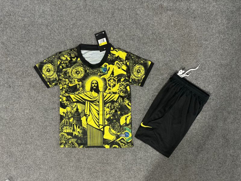 Kids Brazil national 2024 Jesus golden