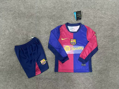 Kids FC Barcelona 2024-2025 home Long Sleeve