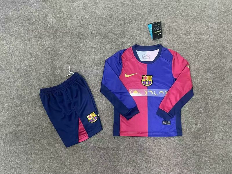 Kids FC Barcelona 2024-2025 home Long Sleeve image 2