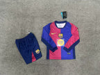 Kids FC Barcelona 2024-2025 home Long Sleeve image 3