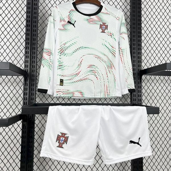 Kids Portugal national 2025-2026 away Long sleeve image 3