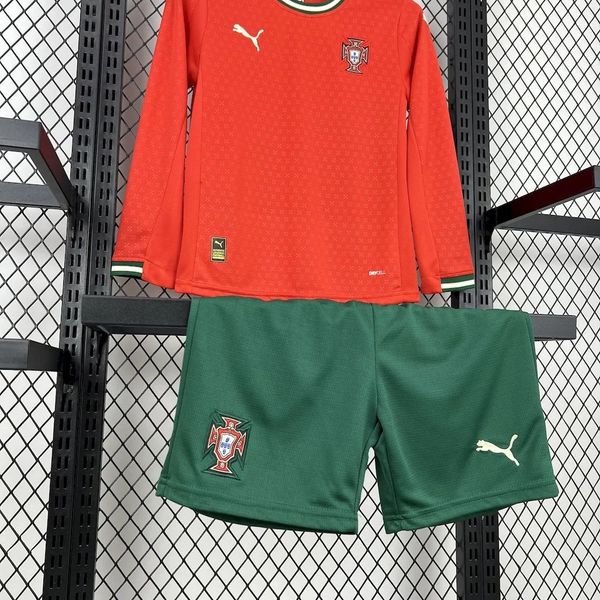 Kids Portugal national 2025-2026 home Long sleeve image 3