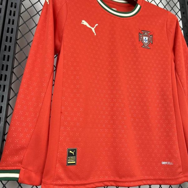 Kids Portugal national 2025-2026 home Long sleeve image 6