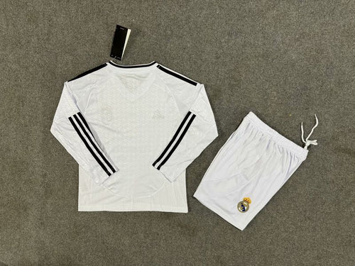 Kids Real Madrid 2024-2025 home Long Sleeve image 2