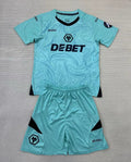 Kids Wolverhampton Wanderers blue GK Jersey