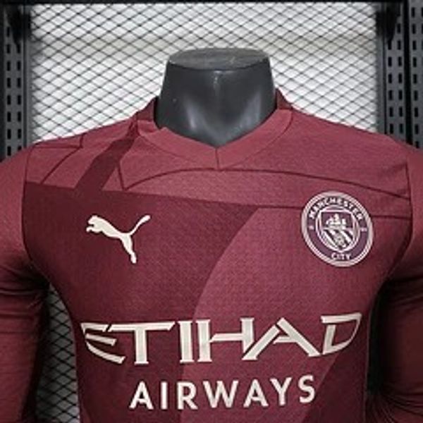 Manchester City 2024-2025 second away player Long Sleeve image 3