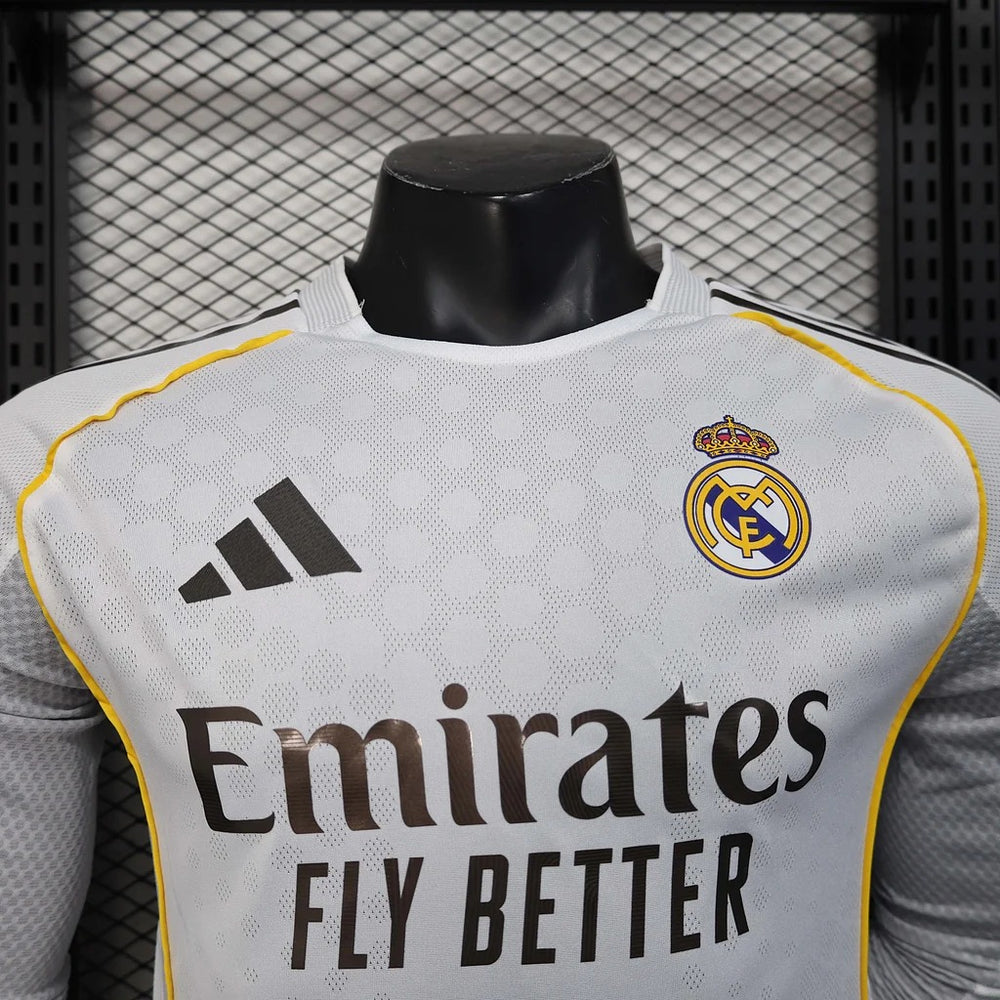 Real Madrid 2025-2026 home Long Sleeve image 3