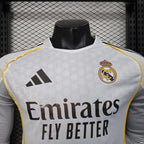 Real Madrid 2025-2026 home Long Sleeve image 3