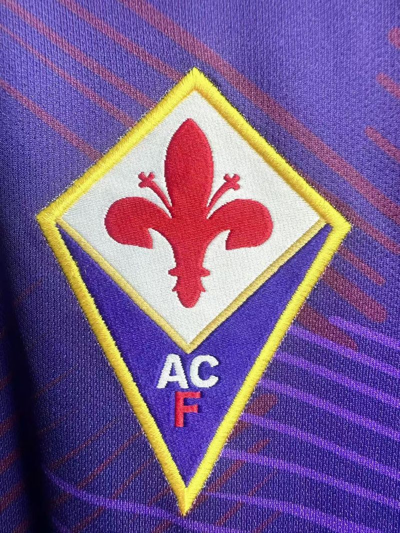 Retro ACF Fiorentina 1992-1993 home Long Sleeve image 7