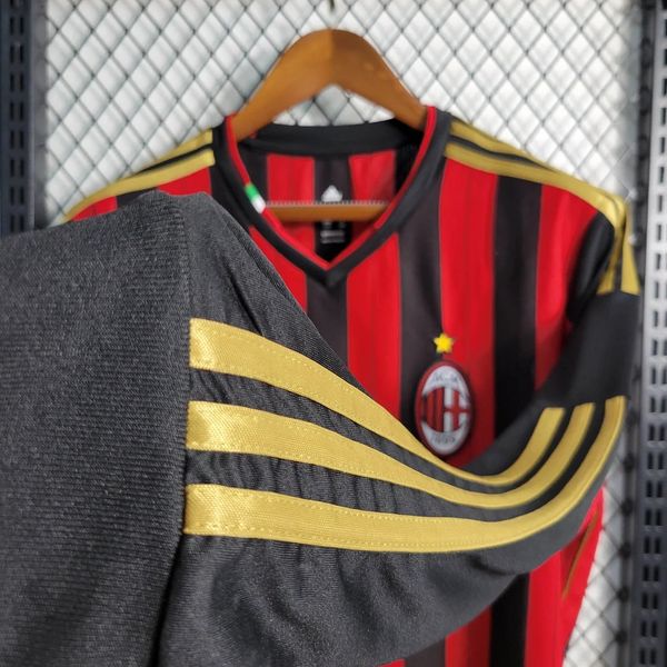 Retro AC Milan 2013-2014 home Long Sleeve image 3