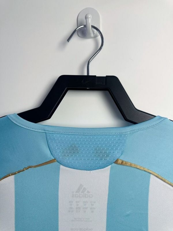 Retro Argentina national 2006-2007 home Long Sleeve image 4