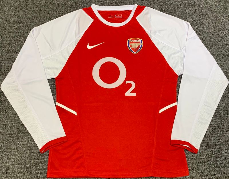 Retro Arsenal FC 2002-2003 home Long Sleeve image 3