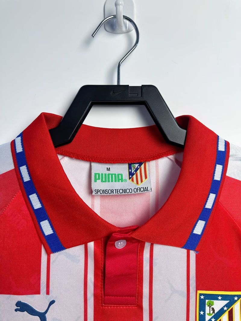 Retro Atletico Madrid 1994-1995 home Long Sleeve image 3
