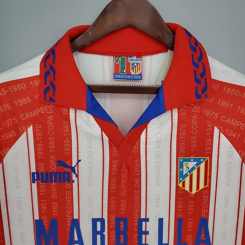 Retro Atletico Madrid 1995-1996 home image 3
