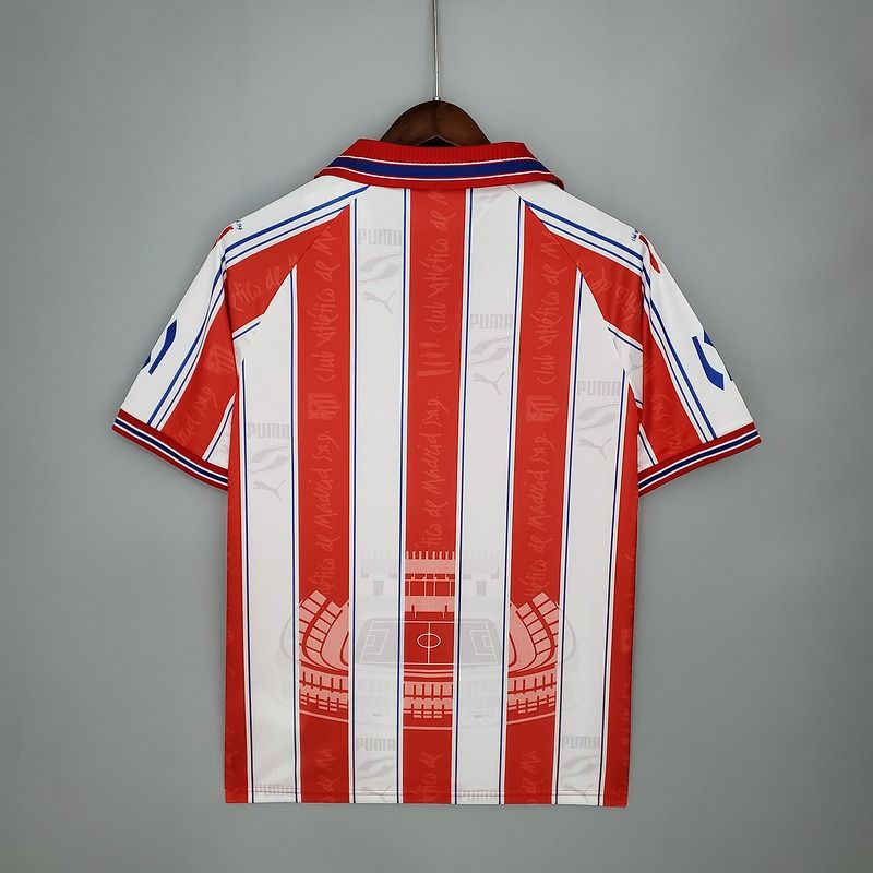 Retro Atletico Madrid 1996-1997 home image 2