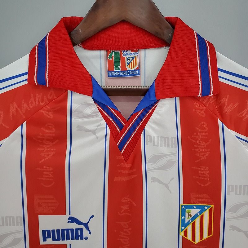 Retro Atletico Madrid 1996-1997 home image 3