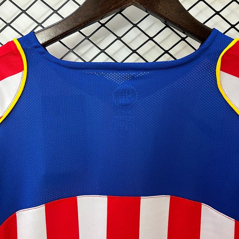 Retro Atletico Madrid 2004-2005 home Long Sleeve image 4