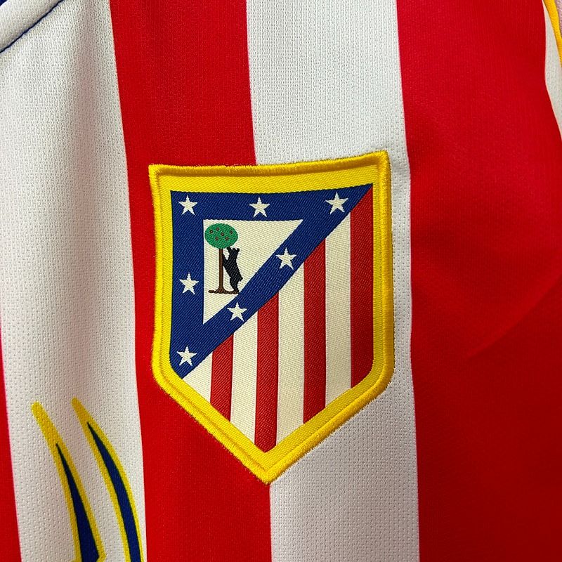 Retro Atletico Madrid 2004-2005 home Long Sleeve image 7