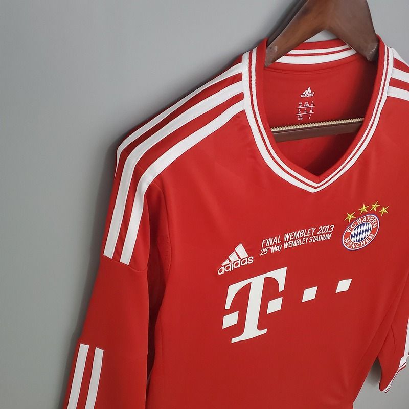 Retro Bayern M?nchen 2013-2014 home Long Sleeves image 8