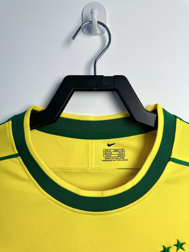Retro Brazil national 1998 home Long Sleeve image 3