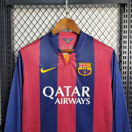 Retro FC Barcelona 2014-2015 home Long Sleeve image 3