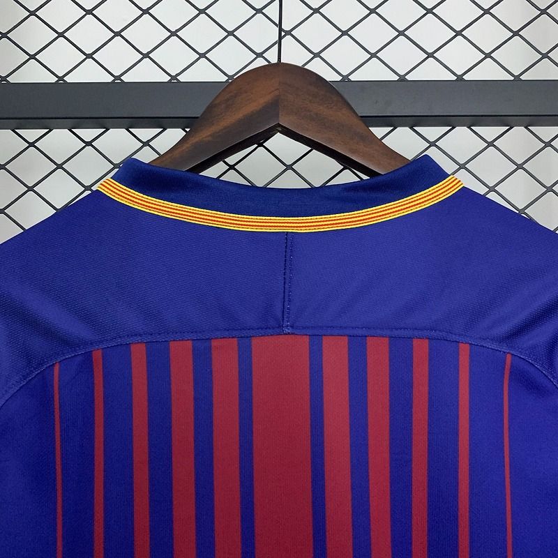 Retro FC Barcelona 2017-2018 home Long Sleeve image 4