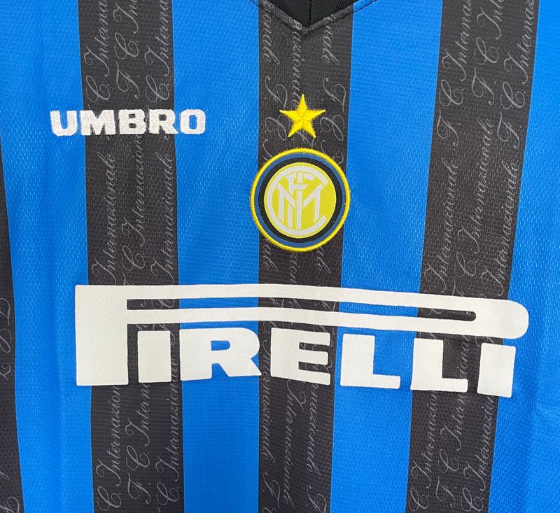 Retro Inter Milano 1997-1998 home Long Sleeve image 6