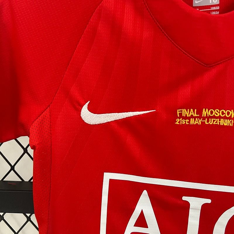 Retro Kids Manchester United 2007-2008 home image 5