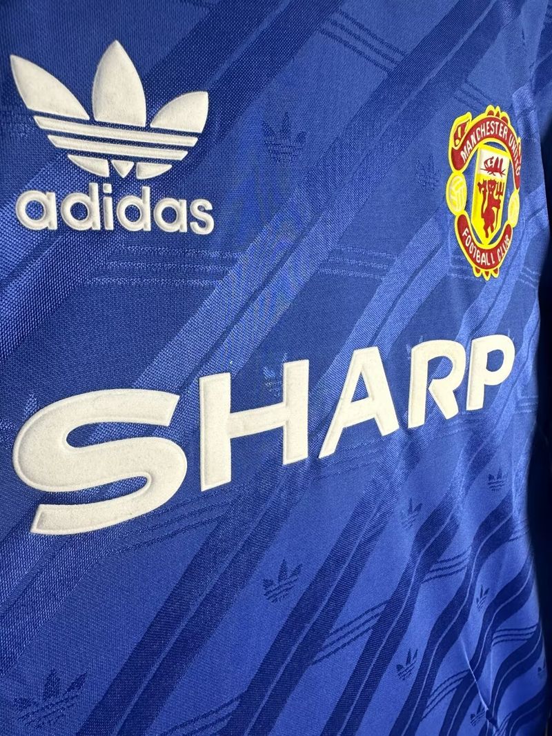 Retro Manchester United 1986-1988 second away Long Sleeve image 8