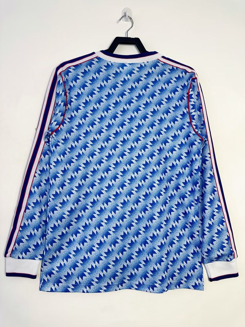Retro Manchester United 1990-1992 away Long Sleeve image 2
