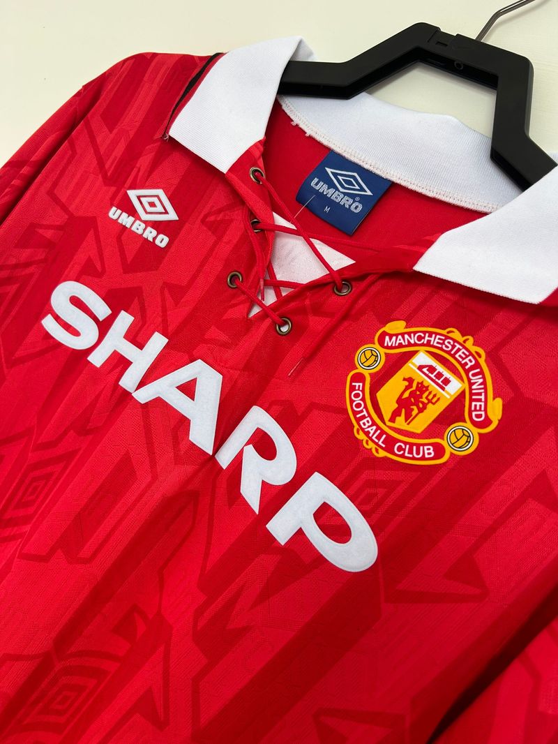 Retro Manchester United 1992-1994 home Long Sleeve image 5