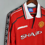 Retro Manchester United 1998-1999 home Long Sleeve image 3