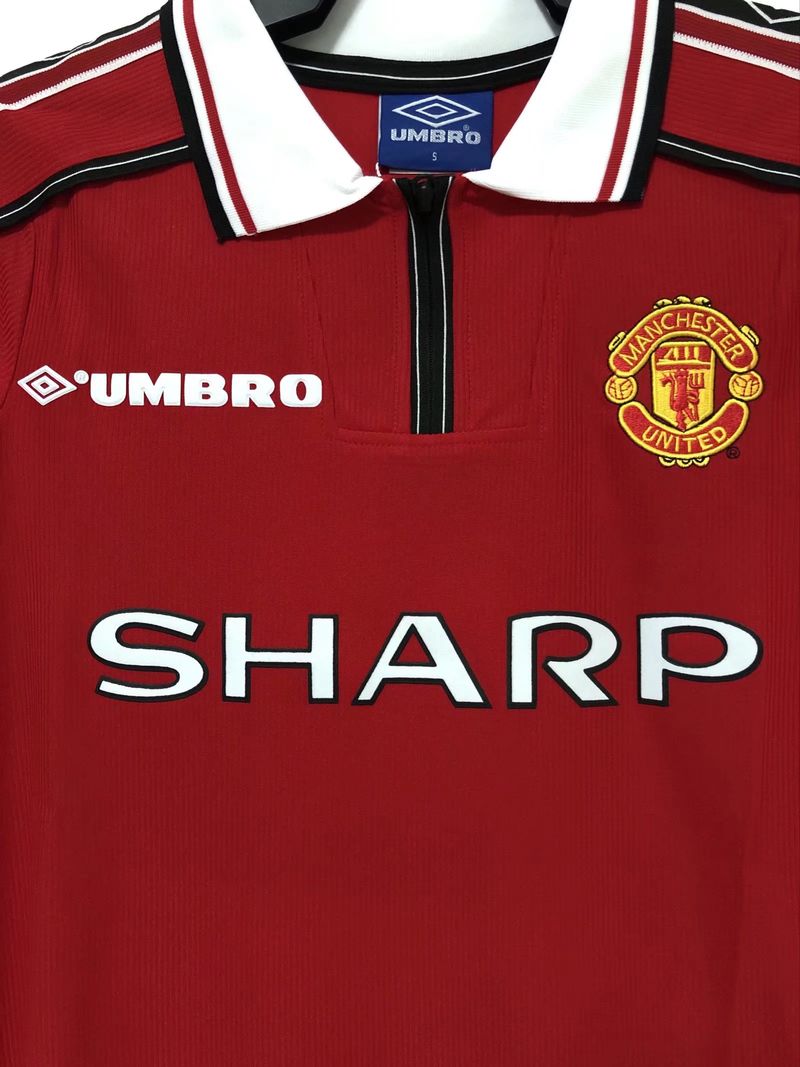 Retro Manchester United 1998 home Long Sleeve image 3