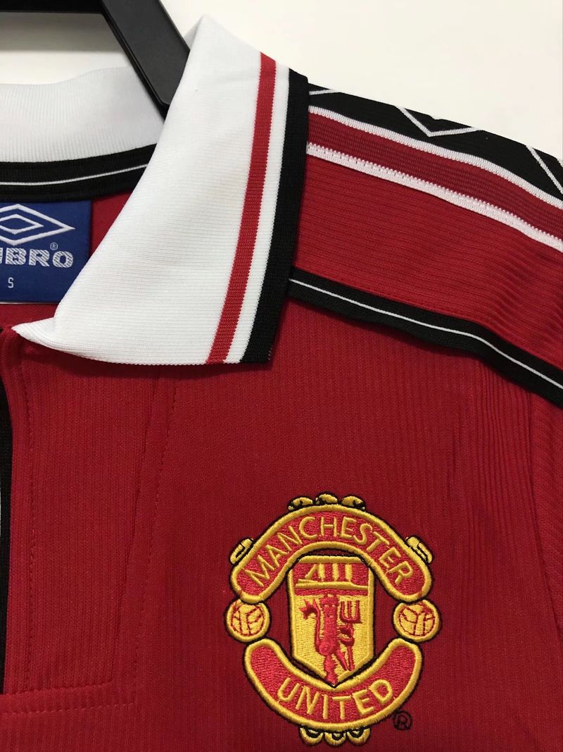 Retro Manchester United 1998 home Long Sleeve image 5