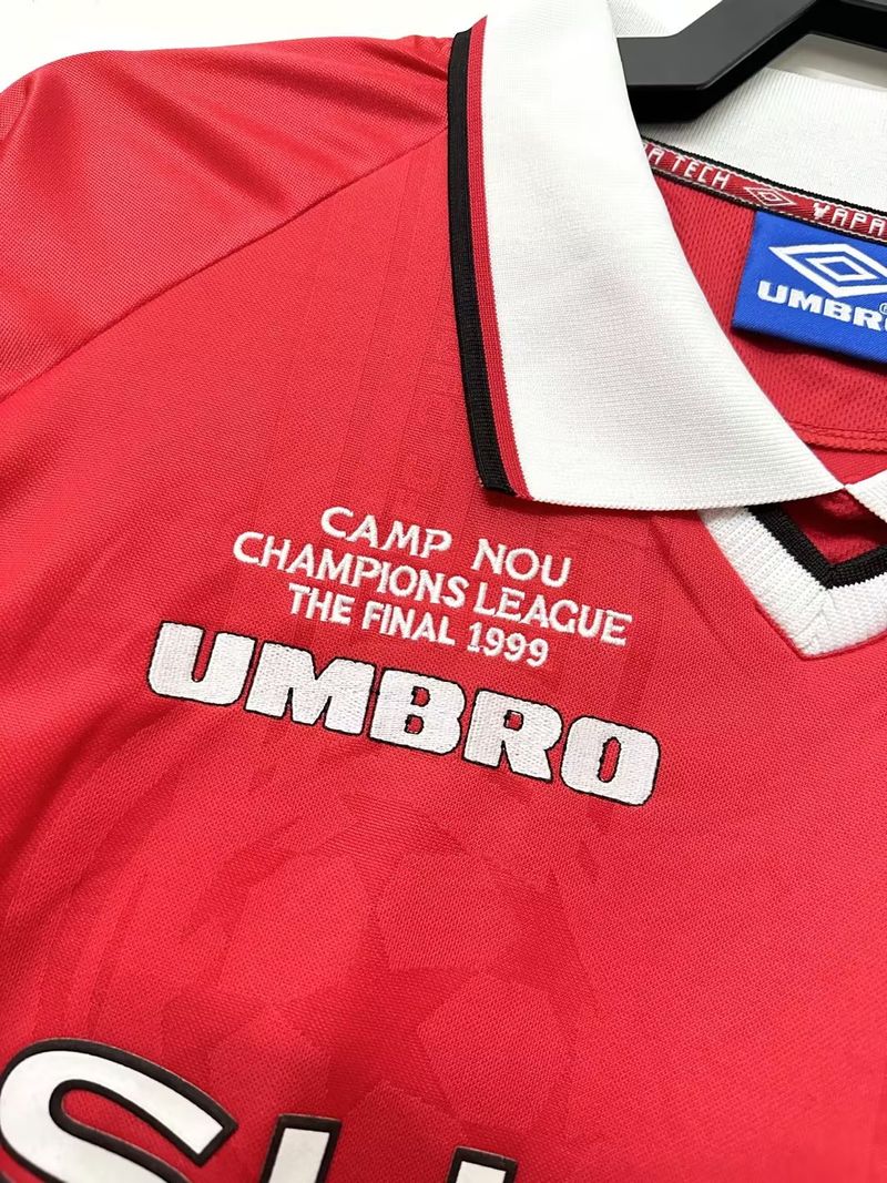 Retro Manchester United 1999-2000 home Long Sleeve image 5