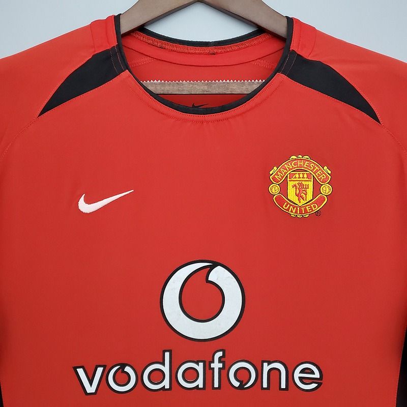 Retro Manchester United 2002-2004 home Long Sleeve image 3
