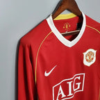 Retro Manchester United 2006-2007 home Long Sleeve image 5