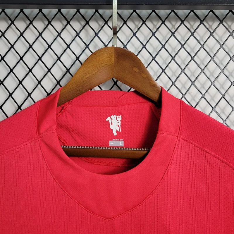 Retro Manchester United 2007-2008 UCL home Long Sleeve image 4
