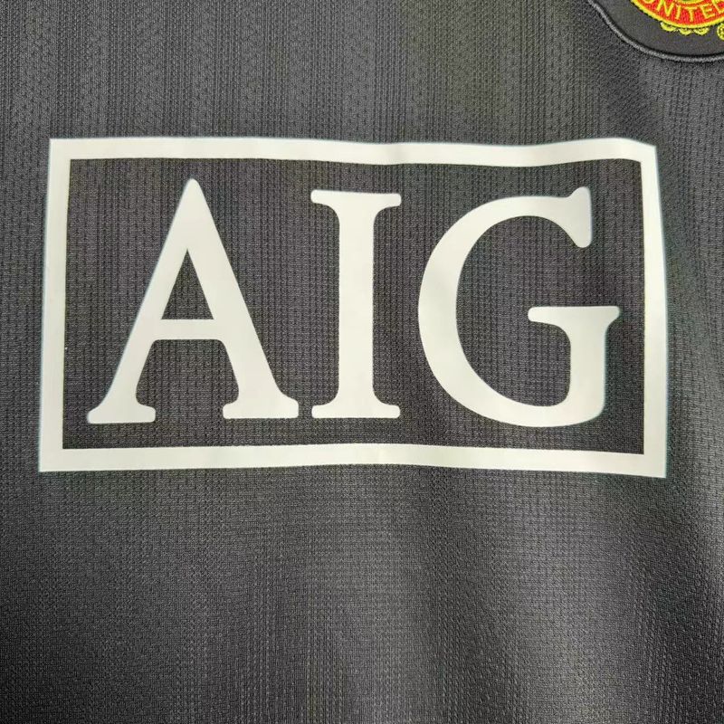 Retro Manchester United 2007-2008 away Long Sleeve image 7