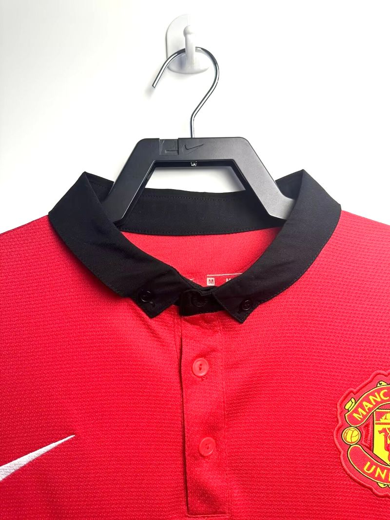 Retro Manchester United 2013-2014 home Long Sleeve image 3